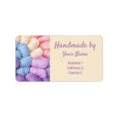 Knitting Yarn Balls Address Label (Voorkant)
