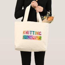 Knitting Yarn Grote Tote Bag