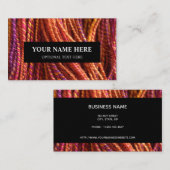 Knitting Yarn Handspun Texture Foto Visitekaartje (Voorkant / Achterkant)