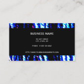 Knitting Yarn Handspun Textuur Abstract blauw Visitekaartje (Achterkant)