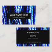 Knitting Yarn Handspun Textuur Abstract blauw Visitekaartje (Voorkant / Achterkant)