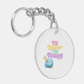 Knitting Yarn Lover Sleutelhanger (Voorkant Links)