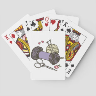 Knitting Yarn Pokerkaarten