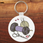 Knitting Yarn Sleutelhanger (Voorkant)