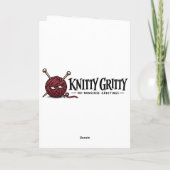 Knitty Gritty Eindelijk Geslaagd Grappige Felicita Kaart (Achterkant)