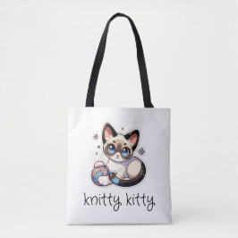 Knitty Kat Tote Bag