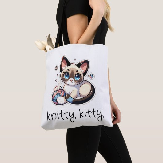 Knitty Kat Tote Bag (Dichtbij)