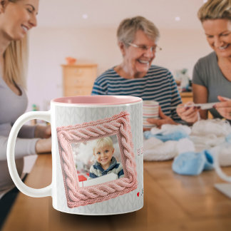 Knitwear Lijst Love You Oma 2-Foto Koffie Mok