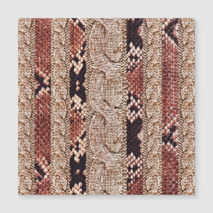 Knitwear textuur, geometrisch slangenpatroon.