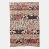 Knitwear textuur, geometrisch slangenpatroon. theedoek (Verticaal)