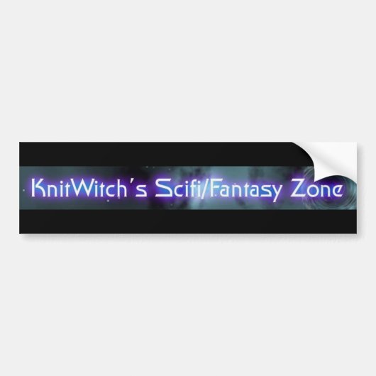 KnitWitch Bumpersticker (Voorkant)