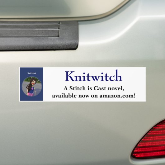 Knitwitch-Bumpersticker Bumpersticker (Op auto)
