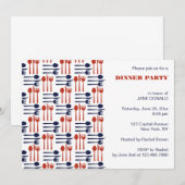 Kniven, vorken en spleetons Invitaties voor binnen Kaart (Voorkant / Achterkant)