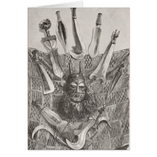 Kniveren, masker en mat uit de Democratische Repub