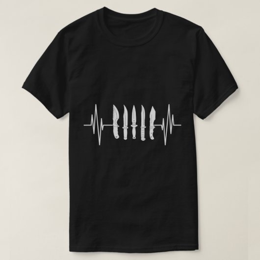 Knives Heartbeat Knife Collector T-Shirt (Design voorkant)