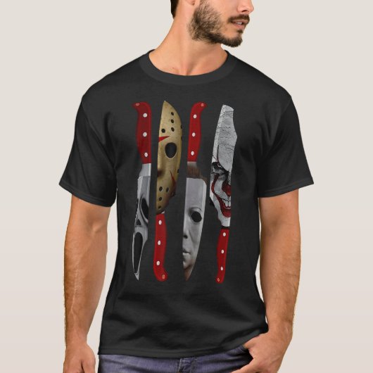 Knives Horror Movie Friday 13 Halloween Horror Got T-shirt (Voorkant)