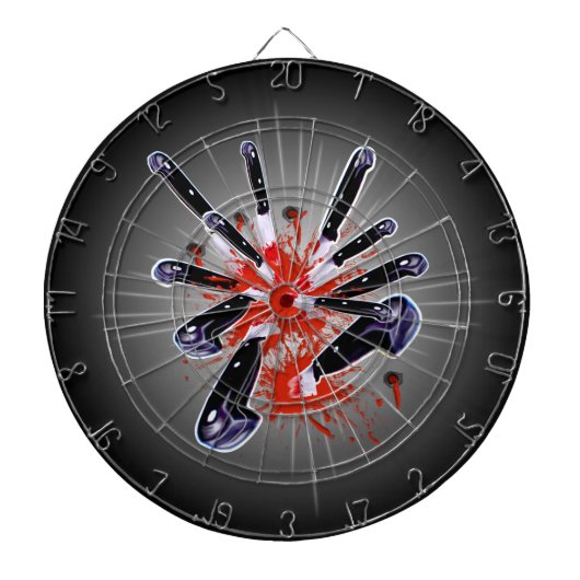 Knives Stabbing Dartboard Dartbord (Voorkant)