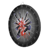 Knives Stabbing Dartboard Dartbord (Voorkant Rechts)