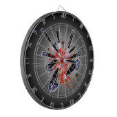 Knives Stabbing Dartboard Dartbord (Voorkant Links)