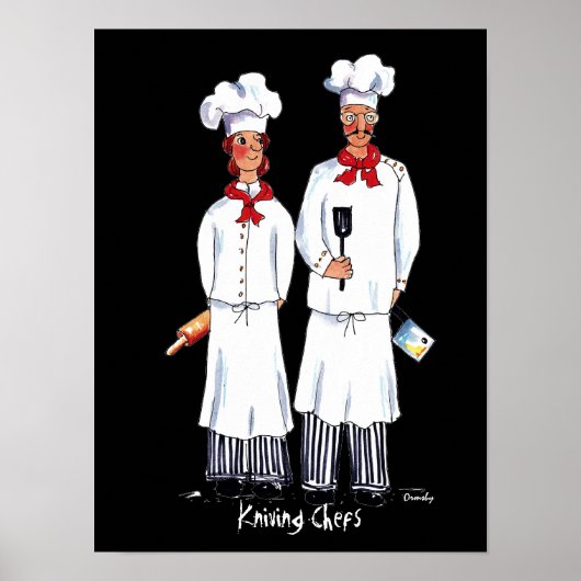 Kniving Chefs - poster (Voorkant)