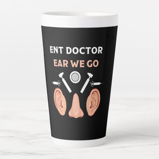 KNO-arts Otorhinolaryngoloog Latte Mok (Voorkant)