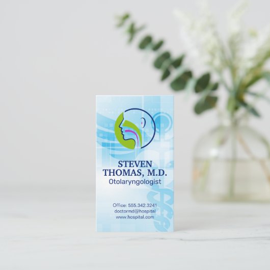 KNO-arts Visitekaartje (Staand voorkant)