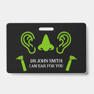 KNO Otolaryngologie Otorhinolaryngoloog Badge