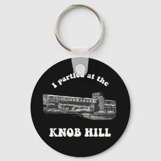 Knob Hill Sleutelhanger - White on Black