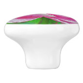 KNOB/PINK PEONY KERAMISCHE KNOP (Zijkant)