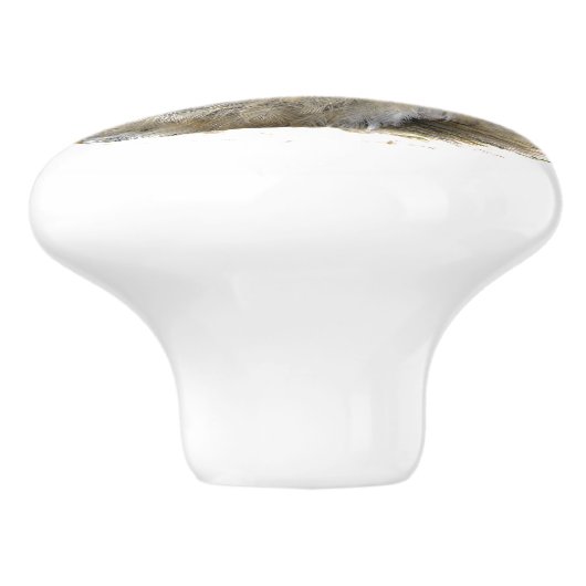 Knob van rode knollen keramische knop (Zijkant)