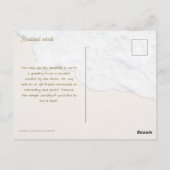 Knobbed Whelk Seashell Photography Postcard Briefkaart (Achterkant)