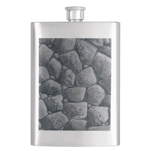 Knobbel kolenkolf heupfles (Voorkant)