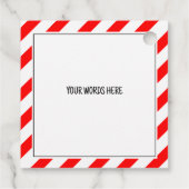 Knobbel van kolen grappig funky kerstgeheim kerstm bedankjes labels (Achterkant)