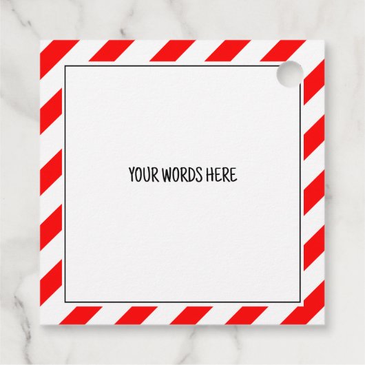 Knobbel van kolen grappig funky kerstgeheim kerstm bedankjes labels (Achterkant)