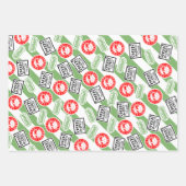 Knobbel van kolen grappig funky kerstgeheim kerstm inpakpapier vel (Voorkant 2)