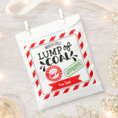 Knobbel van kolen grappig kerstfeest geheim kerstm bedankzakje (Geknipt)