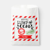 Knobbel van kolen grappig kerstfeest geheim kerstm bedankzakje (Voorkant)