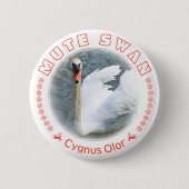 Knobbelzwaan Ronde Button 5,7 Cm (Voorkant)