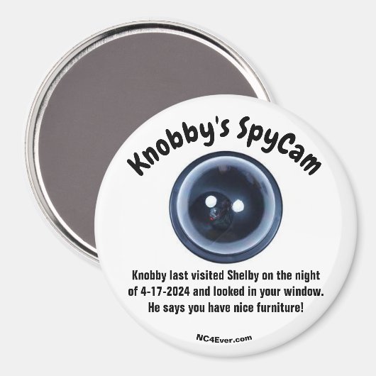 Knobby's bezocht Shelby Koelkast Magneet (Voorkant / Achterkant)