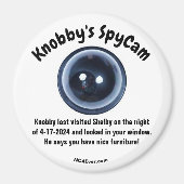 Knobby's bezocht Shelby Koelkast Magneet (Voorkant)