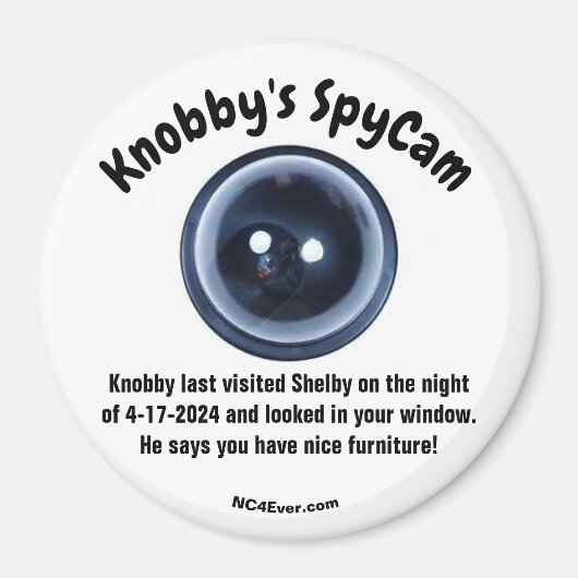 Knobby's bezocht Shelby Koelkast Magneet (Voorkant)