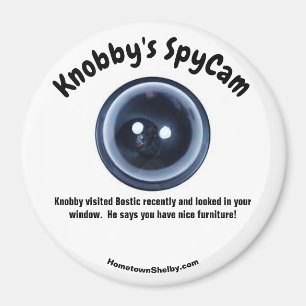 Knobby's SpyCam Bostic Fun Koelkast Magneet
