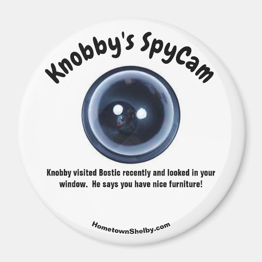 Knobby's SpyCam Bostic Fun Koelkast Magneet (Voorkant)