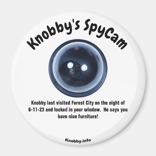 Knobby's SpyCam Forest City Fun Koelkast Magneet (Voorkant)