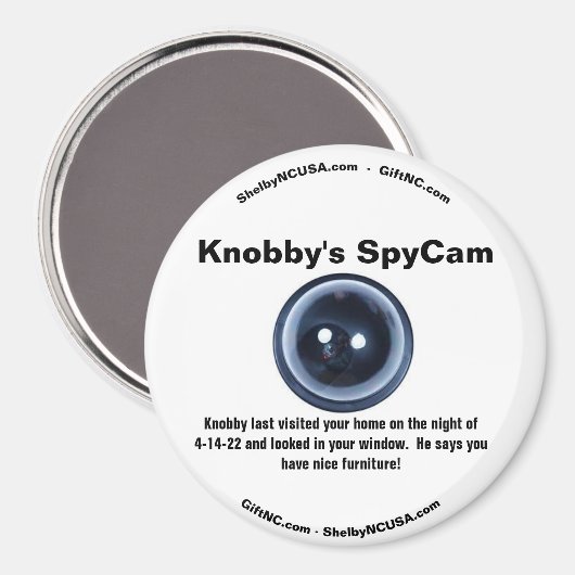 Knobby's SpyCam je thuis Magneet (Voorkant / Achterkant)
