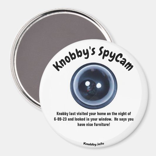 Knobby's SpyCam je thuis Magneet (Voorkant / Achterkant)