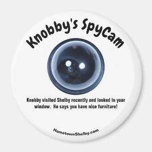 Knobby's SpyCam Shelby Fun Koelkast Magneet
