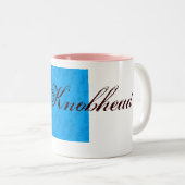 Knobhead Tweekleurige Koffiemok (Voorkant rechts)