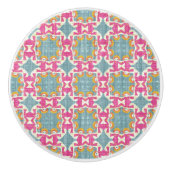  Knobs Christmas Angel Circle Quiltpatroon Keramische Knop (Voorkant)