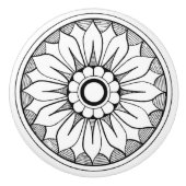 Knobs van keramische deuren - Petalen Keramische Knop (Voorkant)